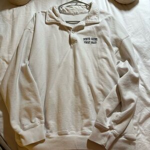 Brandy Melville white archer sweatshirt north shore sunset beach